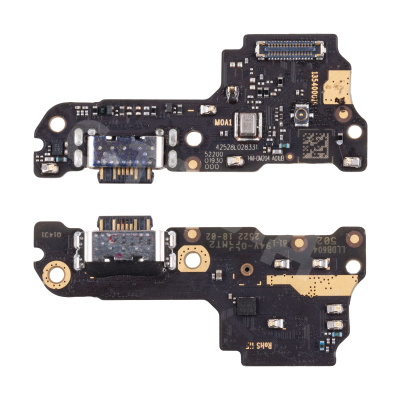 Шлейф для Xiaomi Poco M7 4G/Redmi 15 4G (25062PC34G/25062RN2DY) плата системный разъем/микрофон - Премиум