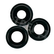 Стекло камеры для iPhone 12 Pro Max (комплект 3 шт.) Черный