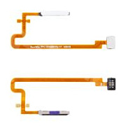 Шлейф для Tecno Spark 10 Pro (KI7) сканер отпечатка пальцев Белый