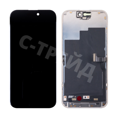 Дисплей для iPhone 15 Pro (A3102) в сборе с тачскрином Черный - OR100 (Снятый, без ремонта)