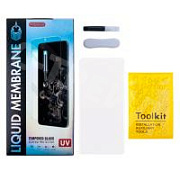 Защитное стекло "UV комплект" для Samsung Galaxy S10 (G973F) (клей, лампа)