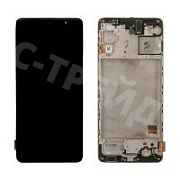 Дисплей для Samsung Galaxy M31s (M317F) модуль с рамкой Черный - OR (SP)