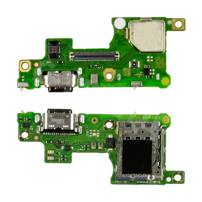 Шлейф для Tecno Spark 20 Pro+ (KJ7) плата на системный разъем/разъем SIM/микрофон - Премиум