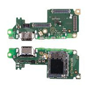 Шлейф для Infinix GT 30 Pro (X6873) плата на системный разъем/разъем SIM/микрофон - Премиум