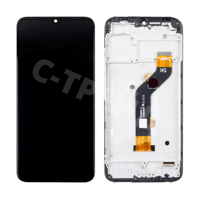 Дисплей для Tecno Spark 8C (KG5n) модуль с рамкой Черный - OR