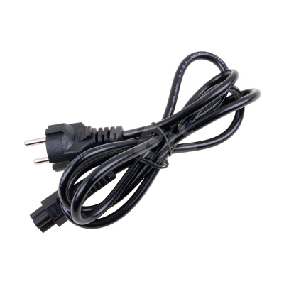 Кабель питания CEE 7/7 - IEC-C5 (евровилка - 3 pin, 1.5 м) Черный