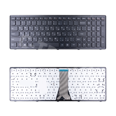 Клавиатура для ноутбука Lenovo IdeaPad Flex 15/G500S/G505A/G505G/G505S/S500/S510/S510p/Z510 (с рамкой) Черный
