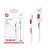 Кабель USB - Lightning XO NB151 (2.4A, плоский) Белый