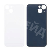 Задняя крышка для iPhone 13 (A2635) Белый (стекло, широкий вырез под камеру, логотип)