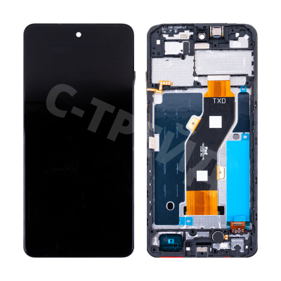 Дисплей для Infinix Smart 8 (X6525) модуль с рамкой Черный - OR