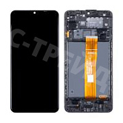Дисплей для Samsung Galaxy A12 (A125F) модуль с рамкой Черный - Оптима