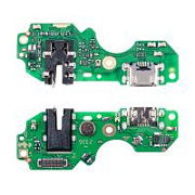 Шлейф для Infinix Smart 6/6 HD (X6511/X6512) плата на системный разъем/разъем гарнитуры/микрофон - Премиум