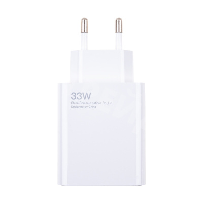 Сетевое зарядное устройство USB для Xiaomi Turbo Charger (33W, QC3.0, кабель Type-C с чипом IC) Белый