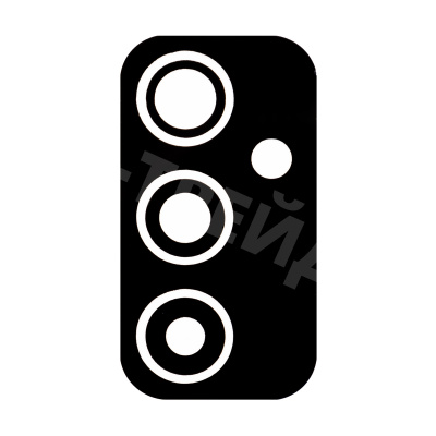 Стекло камеры для Samsung Galaxy M52 5G (M526B) Черный