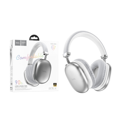 Беспроводные наушники Bluetooth Hoco W35 Max (накладные) Серебро