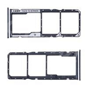 Держатель SIM для Xiaomi Redmi Note 12 4G/12S (23021RAA2Y/23030RAC7Y) Черный