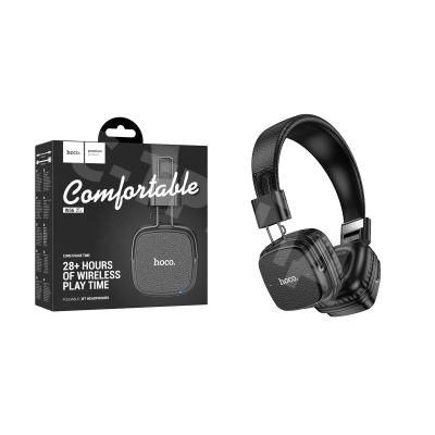Беспроводные наушники Bluetooth Hoco W56 (накладные) Черный