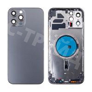 Корпус для iPhone 12 Pro Max (A2411) (1 Sim) Серый - Премиум