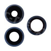 Стекло камеры для iPhone 15 Pro (комплект 3 шт.) Синий