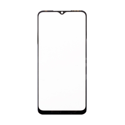 Стекло для переклейки Tecno Spark 8C (KG5n) с OCA пленкой Черный - OR (Mitsubishi)