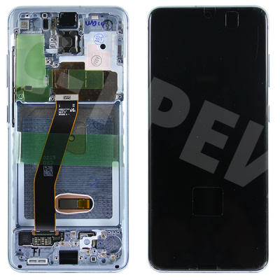 Дисплей для Samsung Galaxy S20 (G980F) модуль с рамкой Голубой - OR (SP)