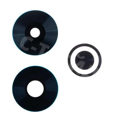 Стекло камеры для Xiaomi Redmi 13 4G (24040RN64Y) (комплект 3 шт.) Черный