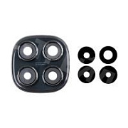 Стекло камеры для Xiaomi Redmi Note 14 Pro 4G (24116RACCG) в сборе с рамкой Черный