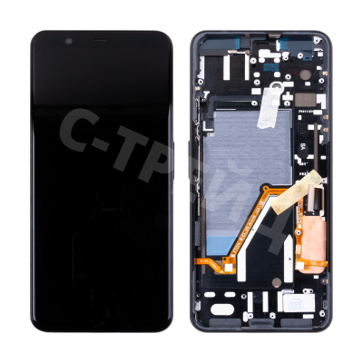 Дисплей для Google Pixel 4 XL (G020P/G020) модуль с рамкой Черный - OR