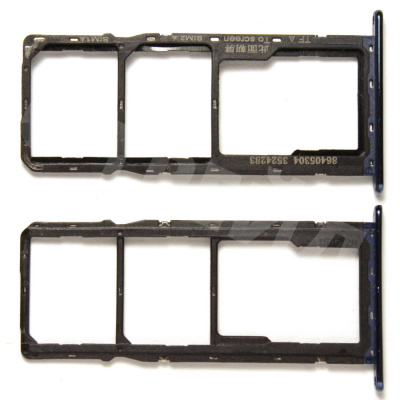 Держатель SIM для Huawei Honor 7A/7A Pro/9S/Y6 2018 (DUA-L22/AUM-L29/ATU-L31) Синий