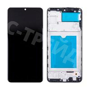 Дисплей для Samsung Galaxy A22 4G (A225F) модуль с рамкой Черный - (In-Cell)