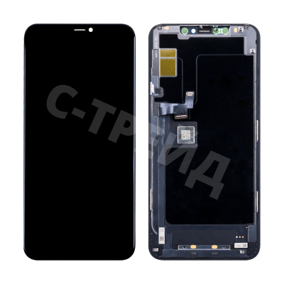 Дисплей для iPhone 11 Pro Max (A2218) в сборе с тачскрином Черный - (In-Cell) (площадка под IC)