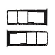 Держатель SIM для Samsung Galaxy A12 (A125F) Черный