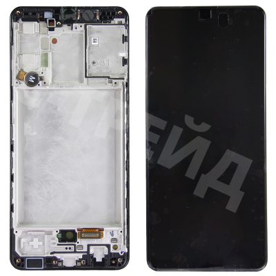 Дисплей для Samsung Galaxy A31 (A315F) модуль с рамкой Черный - OR (SP)