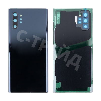 Задняя крышка для Samsung Galaxy Note 10+ (N975F) Черный - Премиум