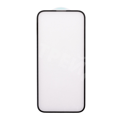 Защитное стекло "Оптима" для iPhone 15 Pro Черный (Закалённое, полное покрытие)