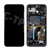 Дисплей для Google Pixel 4 (G020M/G020I) модуль с рамкой Черный - OR