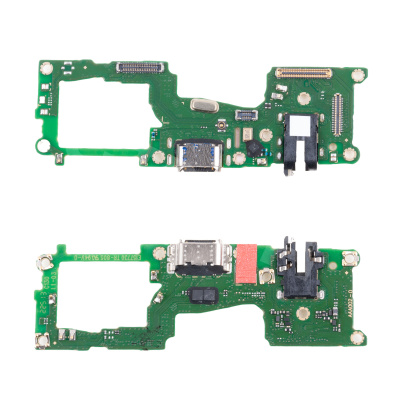 Шлейф для Realme 8 4G/8 Pro (RMX3085/RMX3081) плата на системный разъем/разъем гарнитуры/микрофон - Премиум