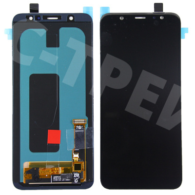 Дисплей для Samsung Galaxy A6+ 2018 (A605F) в сборе с тачскрином Черный - (OLED)