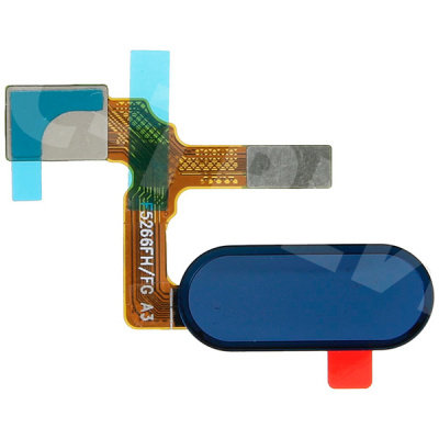Шлейф для Huawei Honor 9/9 Premium (STF-L09/STF-AL10) на кнопку HOME в сборе Синий