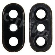 Стекло камеры для iPhone X Серебро