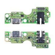 Шлейф для Tecno Spark Go 2024 (BG6) плата на системный разъем/разъем гарнитуры/микрофон - Премиум