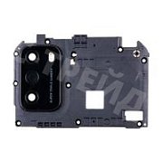 Стекло камеры для Xiaomi Poco M3 (M2010J19CG) в сборе с рамкой Черный