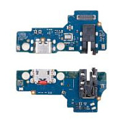 Шлейф для Realme C30s (RMX3690) плата на системный разъем/разъем гарнитуры/микрофон - Премиум