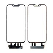 Стекло для переклейки iPhone 13 Pro (A2640) с OCA пленкой + тачскрин + рамка Черный - OR (Mitsubishi)