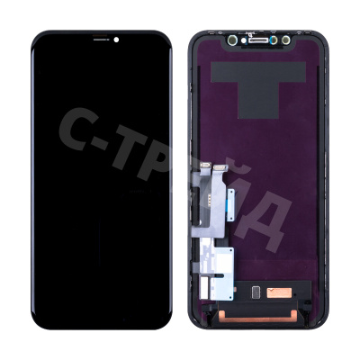 Дисплей для iPhone Xr (A2105) в сборе с тачскрином Черный - OR100 (Снятый, без ремонта)
