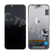 Дисплей для iPhone 16e (A3408/A3409/A3410/A3212) в сборе с тачскрином Черный - (Soft OLED, Full HD) (площадка под IC)