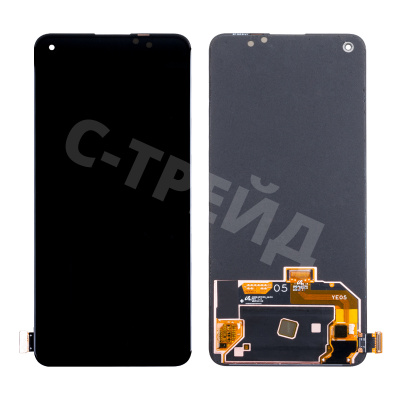 Дисплей для OnePlus Nord 2 5G (DN2103) в сборе с тачскрином Черный - (OLED)
