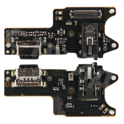 Шлейф для Xiaomi Redmi 9 (M2204J19AG) плата на системный разъем/разъем гарнитуры/микрофон