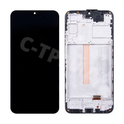 Дисплей для Samsung Galaxy A25 5G (A256E) модуль с рамкой Черный - (OLED) (Full Size)