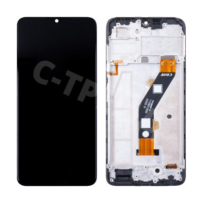 Дисплей для Tecno Spark 10C (KI5m) модуль с рамкой Черный - OR